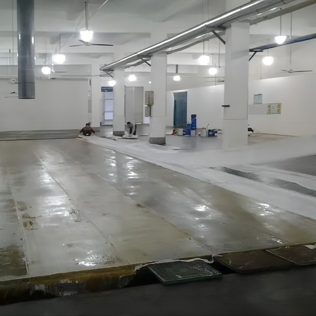 惠州防腐蚀地坪,环氧玻纤地坪，玻纤工业地坪，环氧玻纤布地坪,乙烯基玻纤布地坪产品图3